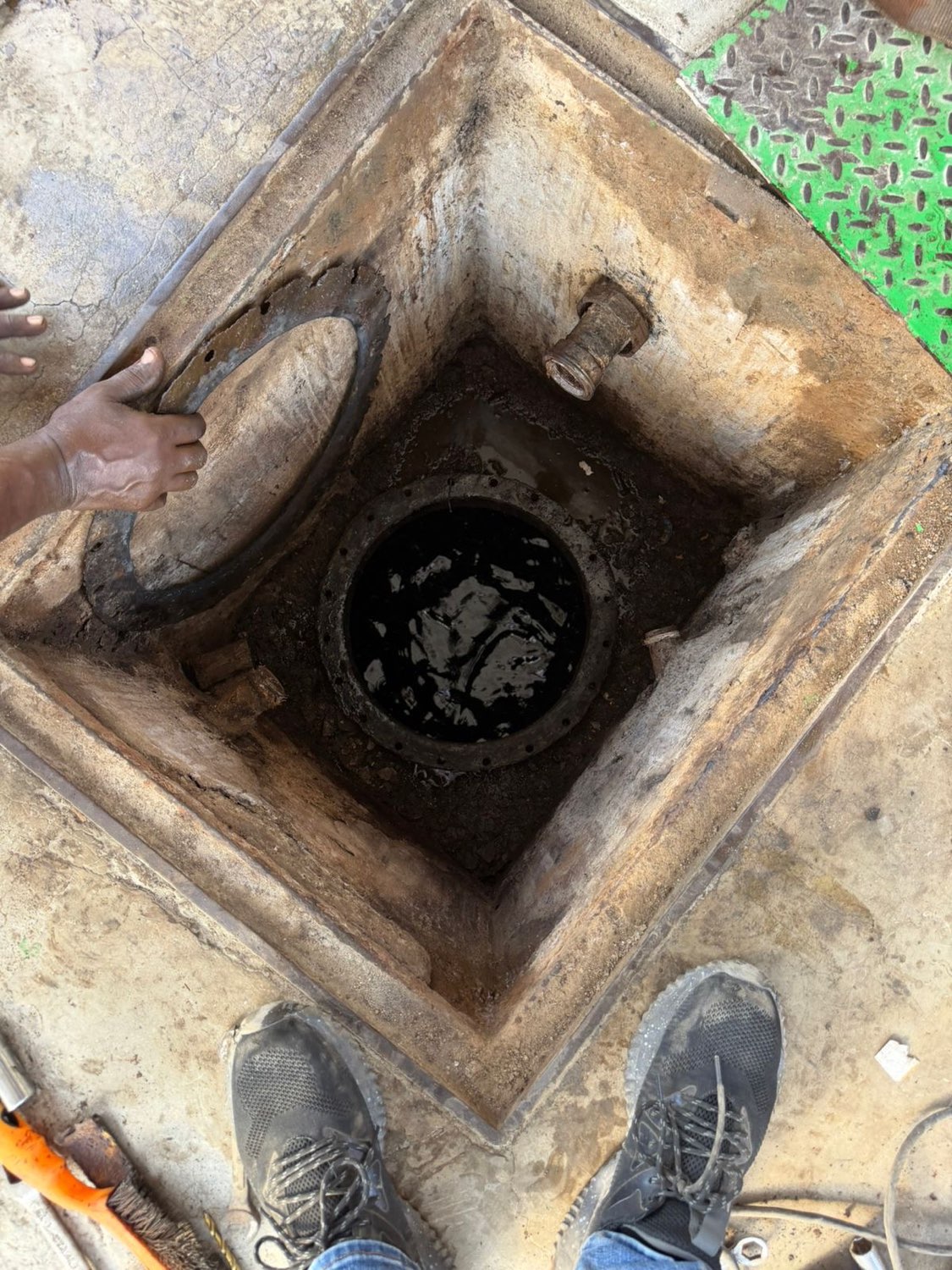 Inspection of buried tank SUNOCO